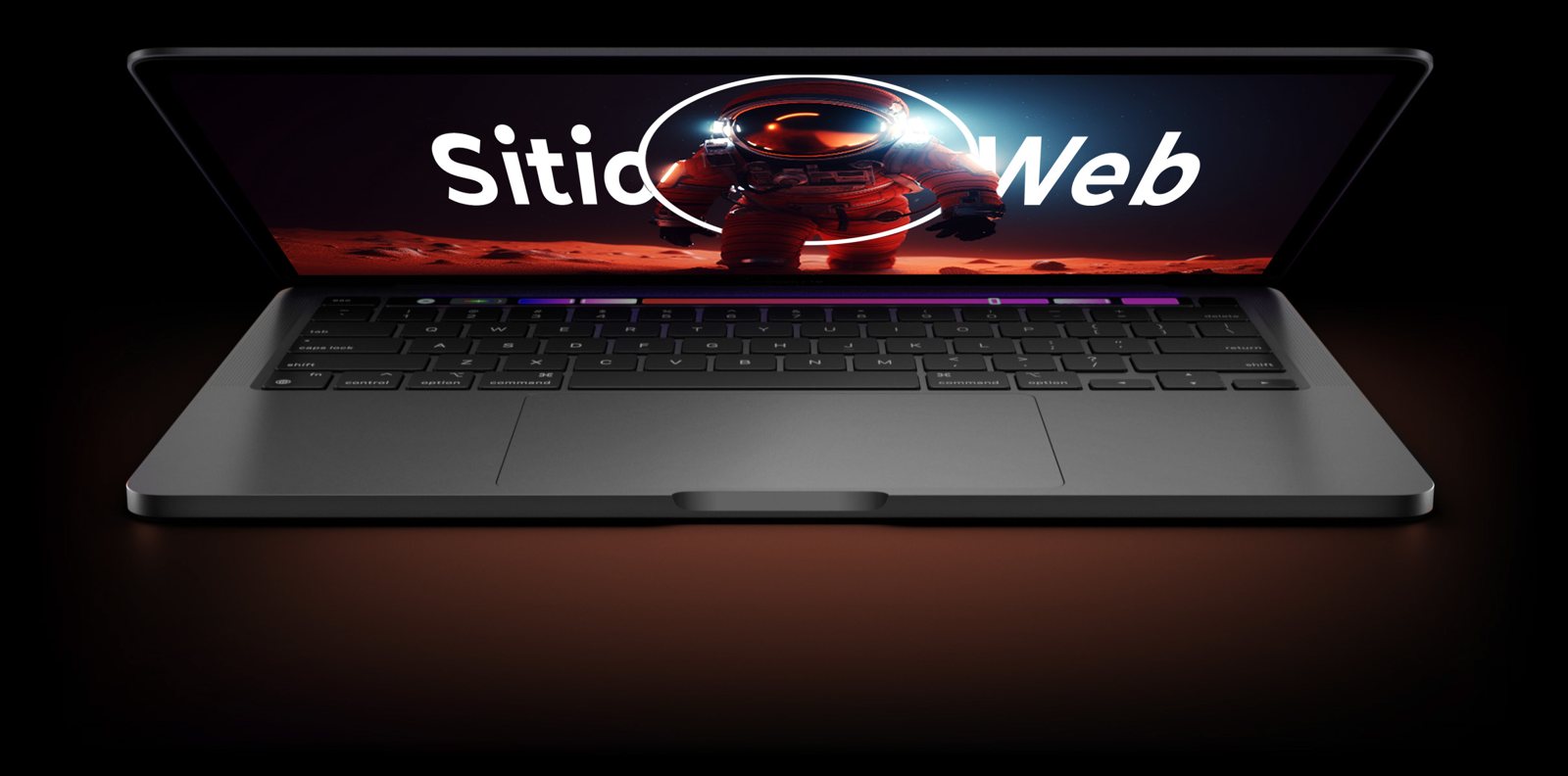 Sitio web en una laptop
