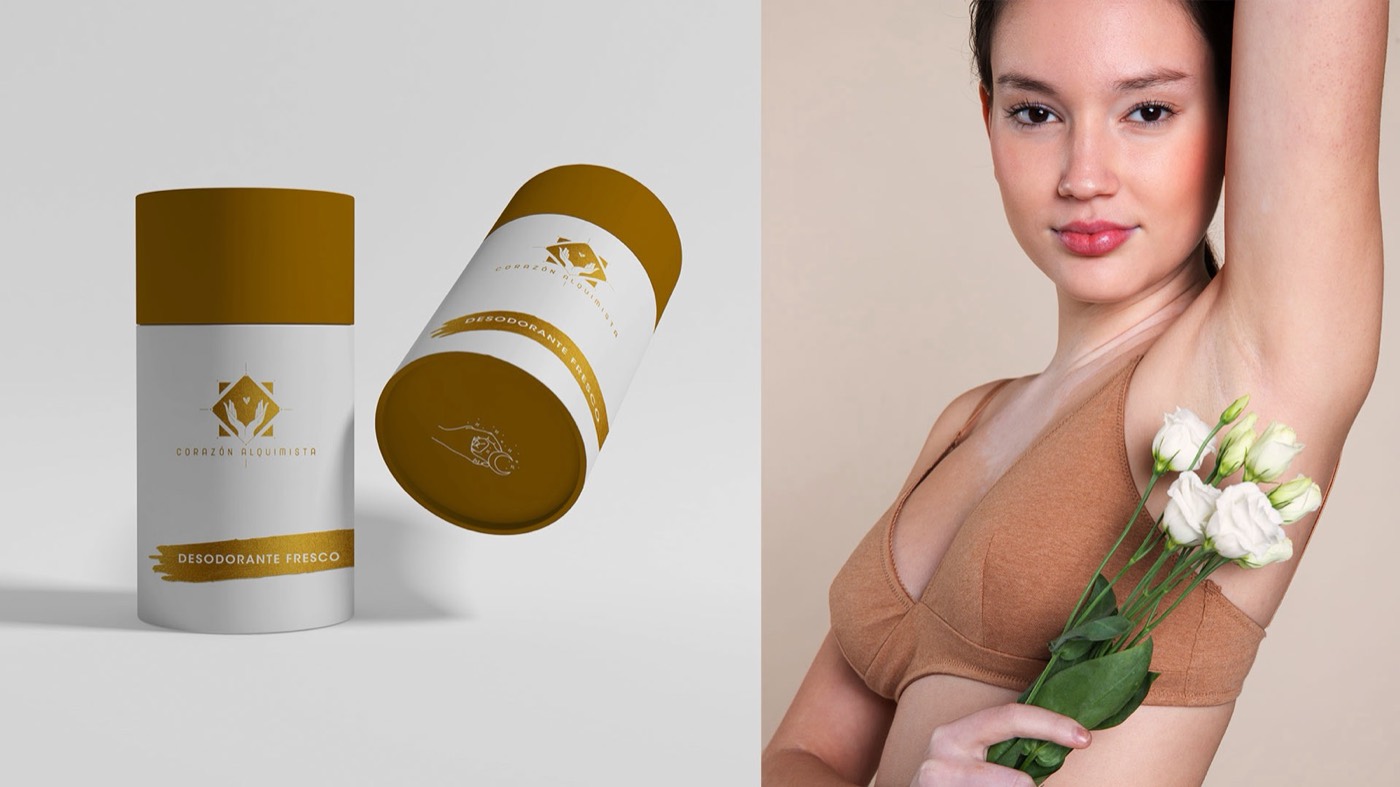 Corazón Alquimista · Cosmética natural: marca y empaque