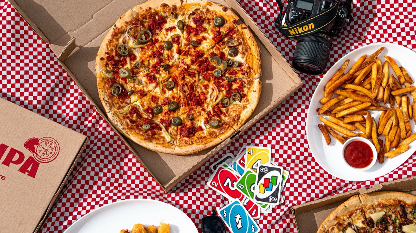 Estampa · Pizzas, pasta y más: marca y redes