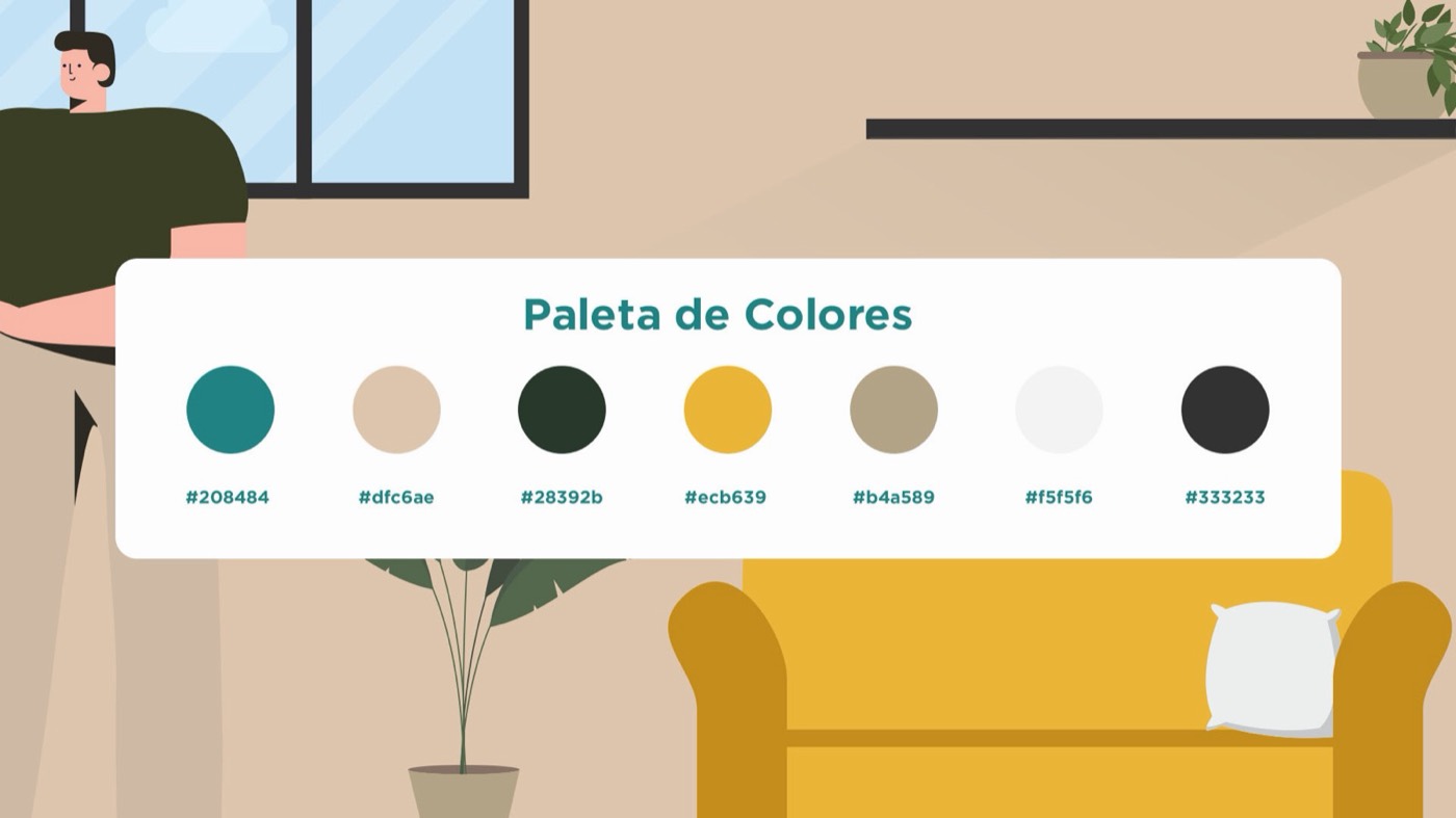 Rumba · Ilustración y paleta de marca
