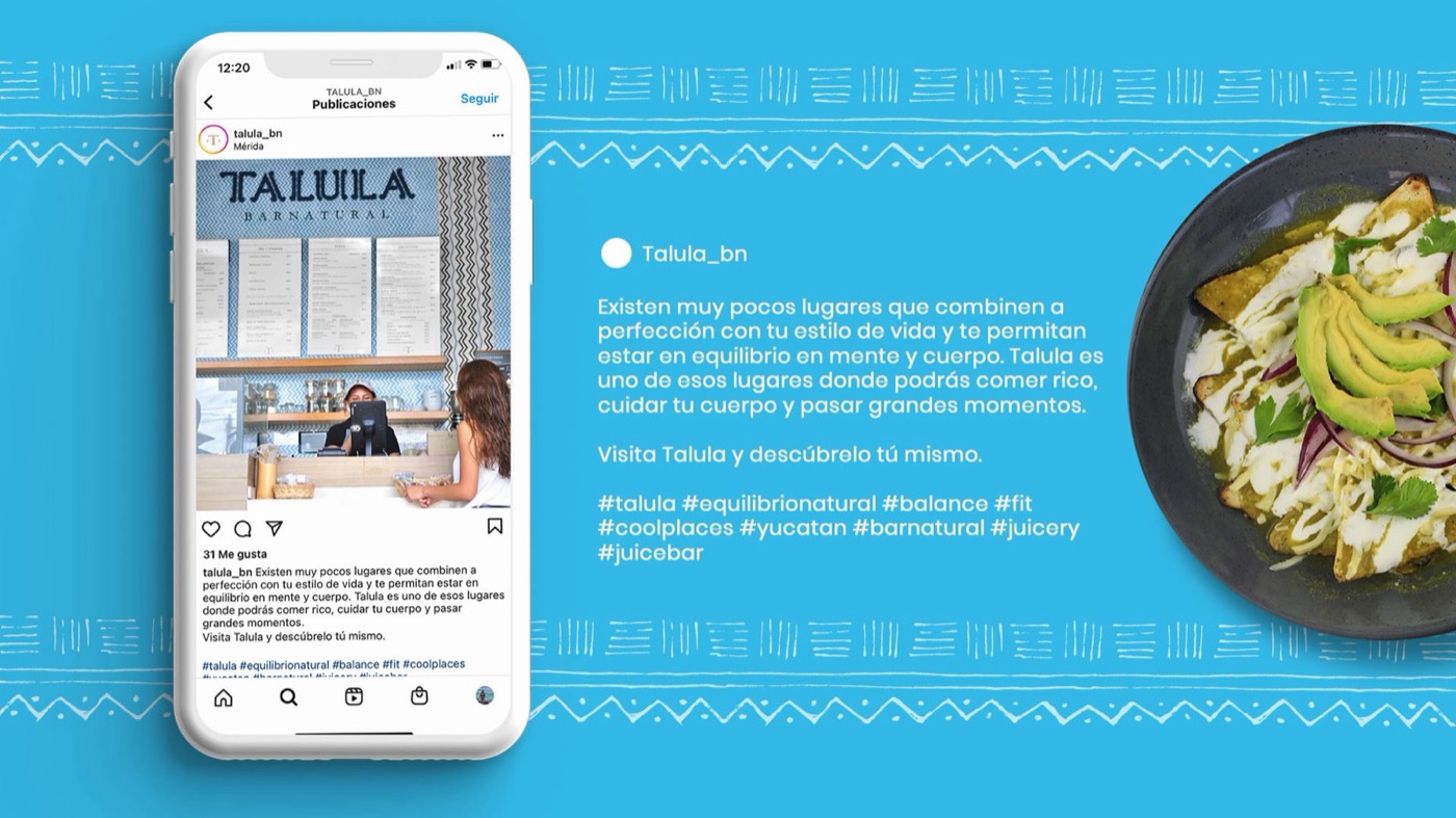 Talula · Barnatural: marca, menús y redes
