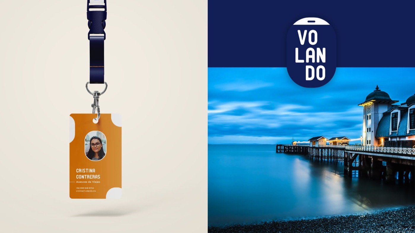Volando · Viajes: identidad corporativa